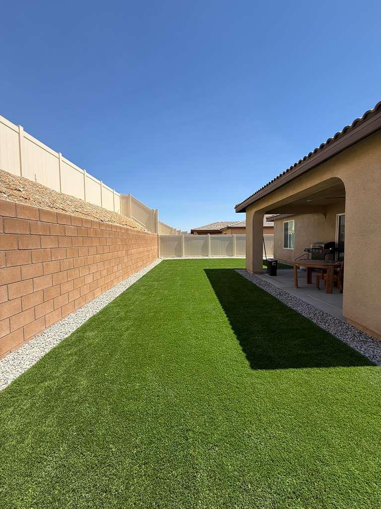 Full turf yard after
